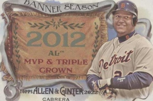 2022 Topps Allen & Ginter - Miguel Cabrera #BS-40