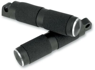 Accutronix Chrome Footpegs Rubber - Rigid Mount - 7 3/4in. PF121-SRC
