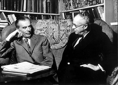 Schriftsteller Grossbritannienmit seinem Bruder Julian 1959 Old Photo