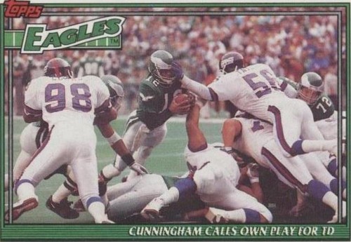 1991 Topps Randall Cunningham #648