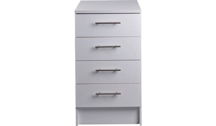 Home Athina 500mm Fitted Kitchen Drawer Unit White In Aston