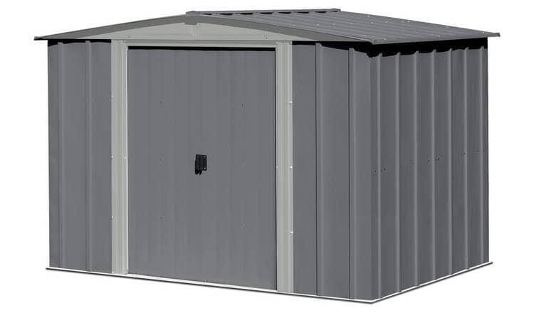 Arrow apex metal garden shed 