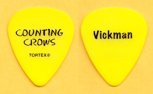 Counting Crows Dan Vickrey Vickman Yellow Guitar Pick - 2013 Tour