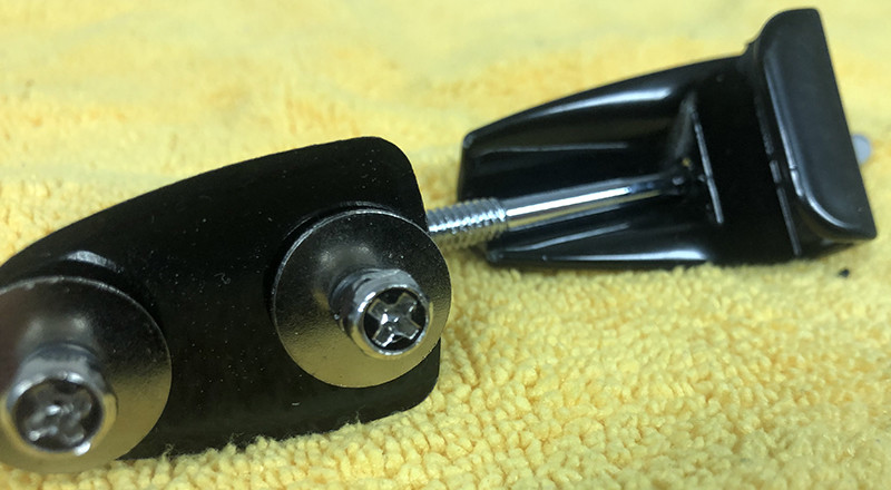 Sound Percussion bass drum lugs, black with tension rods, screws / washers