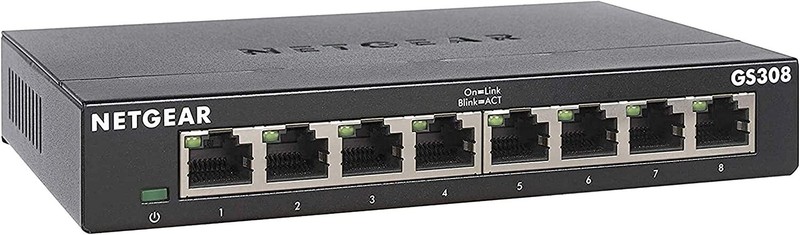 NETGEAR 8-Port Gigabit Ethernet Unmanaged Switch (GS308) - H