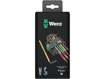 Wera L-Key 9 Piece Set Tamper-Proof TORX Multicolor One Size 05073599001