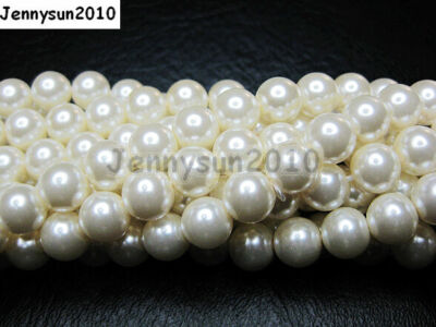 100pcs Top Quality Czech Glass Pearl Round Beads 3mm 4mm 6mm 8mm Free Shipping