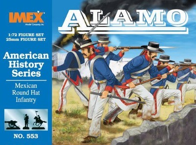 IMEX 553. ALAMO MEXICAN ROUND HAT INFANTRY 1/72 SCALE