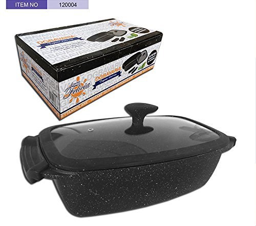 Tegame 32x11cm In Pietra Antiaderente Ad Induzione Con Coperchio sus