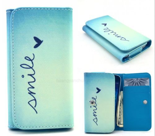 Patterned Cell Phone Wallet Case for Universal Models