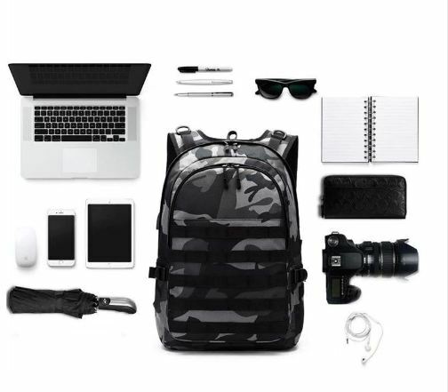 Game PUBG Cosplay Level 3 Instructor Backpack Military Ring K Pendant Camouflage