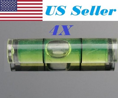 4 PCs D 8mm L 35mm Acrylic Bubble Spirit Level Vial 5/16'' (D) x 1 3/8'' (L)