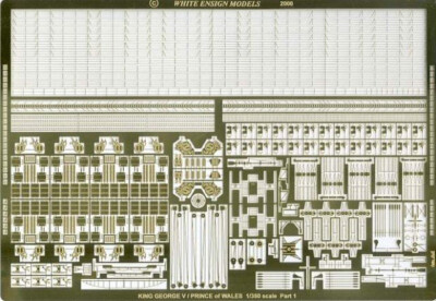 WEM PE35019 1/350 HMS King George V Class Detail Up Etching Parts for Tamiya