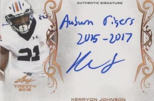 2018 Leaf Trinity Kerryon Johnson #A-KJ1