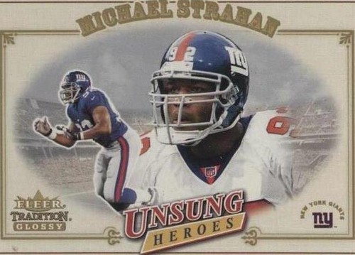 2001 Fleer Tradition Glossy Michael Strahan #327