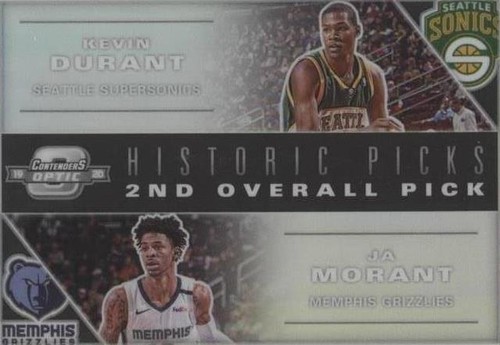 2019-20 Panini Contenders Optic - Historic Picks Kevin Durant, Ja