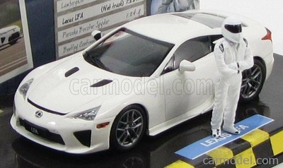 SCALA 1/43 LEXUS LFA 2012 TOP GEAR WITH FIGURES WHITE