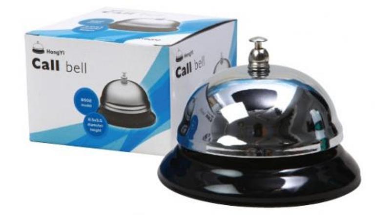 Campanello Da Banco Tavolo HY8002 In Metallo Per Reception Bar Cucina Negozi moc