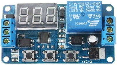 1Pcs Automation DC 12V Time Delay Relay Module LED Display Digital Delay... 