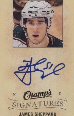 2009-10 Upper Deck Champ's - James Sheppard #CS-JS