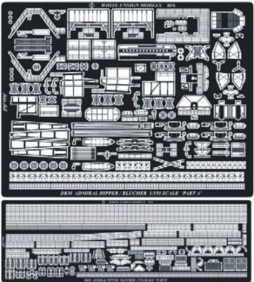 White Ensign Models 35141 1/350 DKM Admiral Hipper Detail Set for TSM