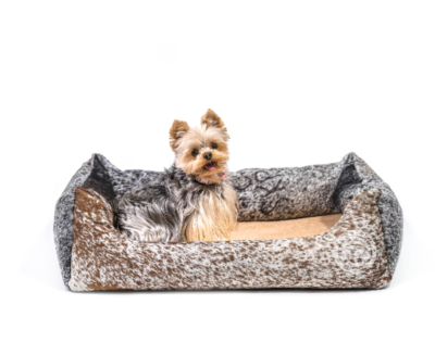Cowhide hotsell dog bed
