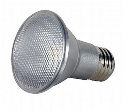 Satco S9401 - 7 watt PAR20 LED, 3000K, 25' beam spread, Medium base
