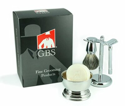 GBS Shaving Gift Set with Merkur Classic Safety Razor