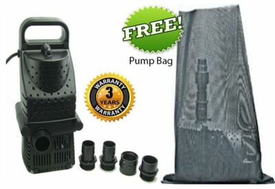 Pondmaster Pro line Hy Drive 1600 gph Waterfall Pond Pump 02663 w/ FREE Pump Bag