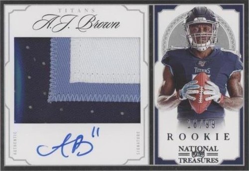 2019 Panini National Treasures A.J. Brown #CRS-AJ