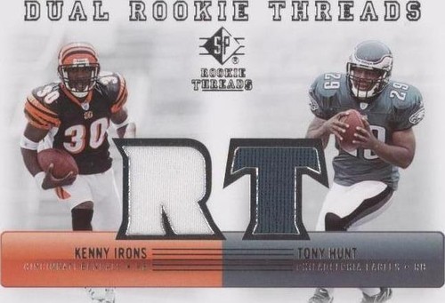 2007 SP Rookie Threads Kenny Irons Tony Hunt #DRT-IH