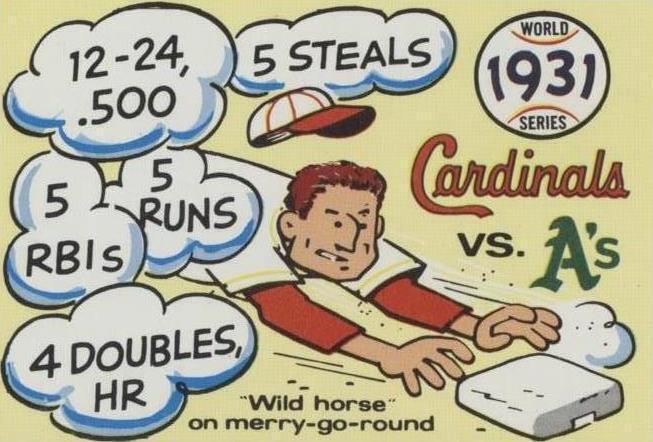 1970 Fleer Laughlin World Series - Pepper Martin #28