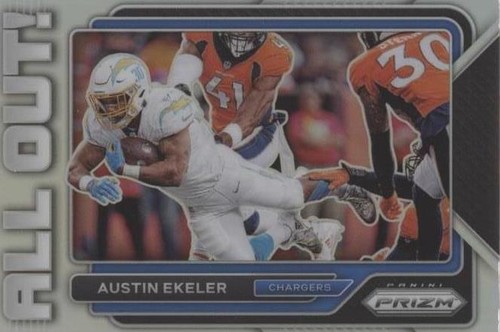 2022 Panini Select Football AUSTIN EKELER #376 Suite Level Silver