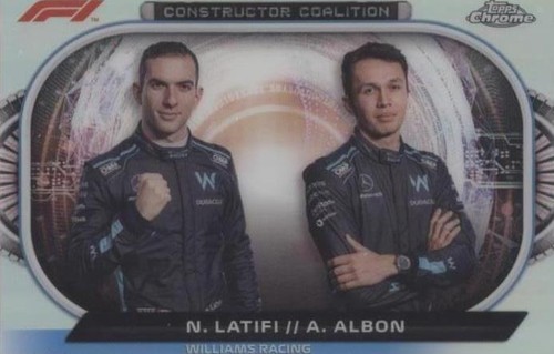 2022 Topps Chrome Formula 1 - Alexander Albon Nicholas Latifi #CC-WR