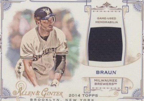 2014 Topps Allen & Ginter's - Ryan Braun #FRB-RB