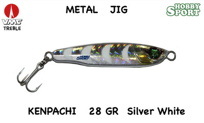 KENPACHI 28 GRAMMI METAL JIG  COL. SILVER THE MOON
