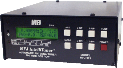 MFJ-929 - 200 Watt Compact Automatic Antenna Tuner, W/ SWR Meter 1.8-30 MHz. Buy it now for 264.95