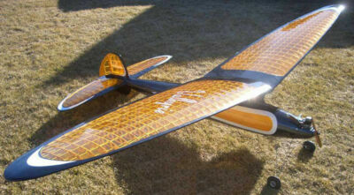 Plans for Valkyre   Old Timer Vintage Free flight Reduced to 90 inch WS