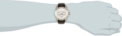 Pre-owned Hugo Boss 1512927 Chronograph Quartz Men's Silver Analog Watch Leather