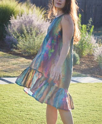 Pre-owned Bryn Walker Memory Crunch - Angelita Dress In Nebulosa