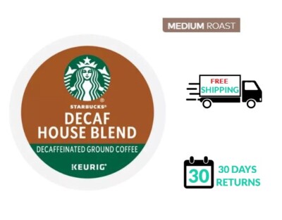 Starbucks House Blend DECAF Keurig Coffee K-cups YOU PICK THE SIZE