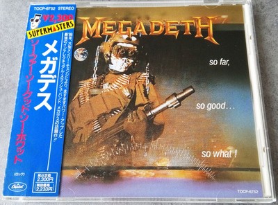 CD Megadeth So Far, So Good... So What! TOCP6752PROMO CAPITOL プロモ /00110 CD MEGADETH So Far, So Good S TOCP6752PROM CAPITOL JAPAN