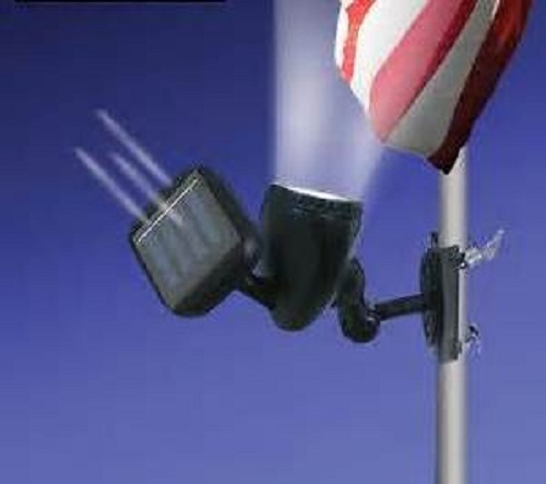 Flag Pole Flagpole Light For Poles Solar Lights Lighting Outdoor Mount Wireless