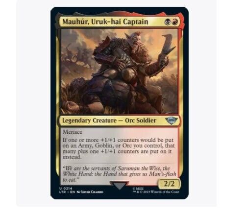 Mtg Mauhur, Uruk-Hai Captain The Lord Of The Rings: Tales Of Middle-Earth...