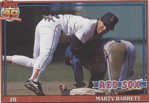1991 Topps - Marty Barrett #496