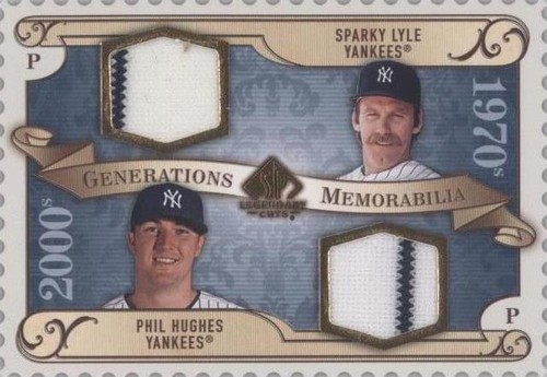 2009 SP Legendary Cuts - Phil Hughes Sparky Lyle #GM-LH