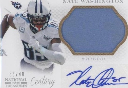 2013 Panini National Treasures Nate Washington #97