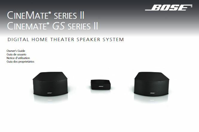 BOSE CineMate GS Series Ⅱ ガラススタンド CineMate® GS Series II home theater speaker system | Bose