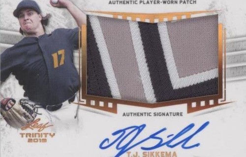 2019 Leaf Trinity - T.J. Sikkema #PA-TJS