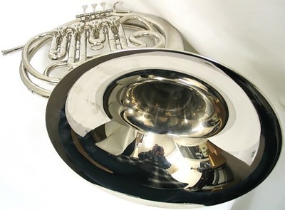 E.F. Durand Nickel Bb Key Single French Horn w/Case FH-900N